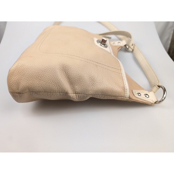 Coach Leather Turnlock Shoulder Bag Crossbody Satchel Purse 19265 Cream Coquette - Picture 2 of 9